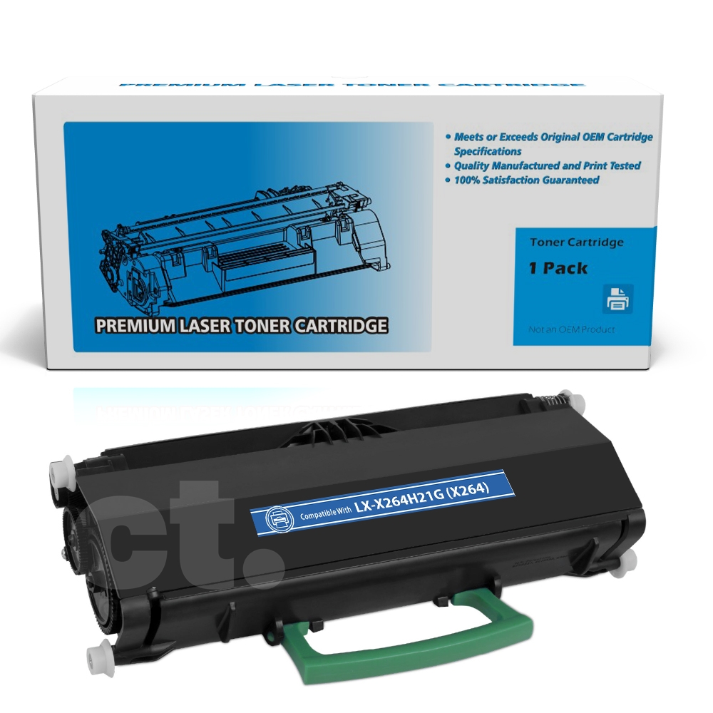 Lexmark X264H21G Compatible Black High Yield Toner Cartridge -1 Pack