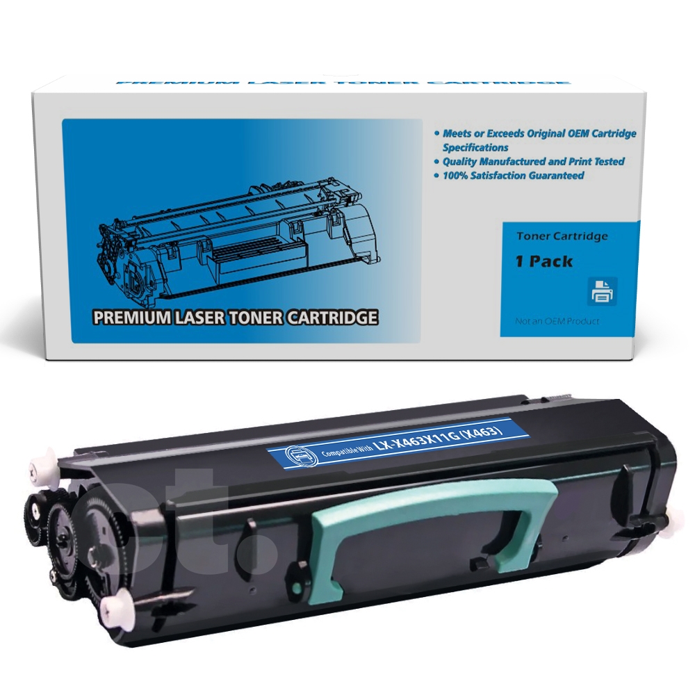 Lexmark X463X11G (X463) Remanufactured Black High Yield Toner Cartridge -1 Pack