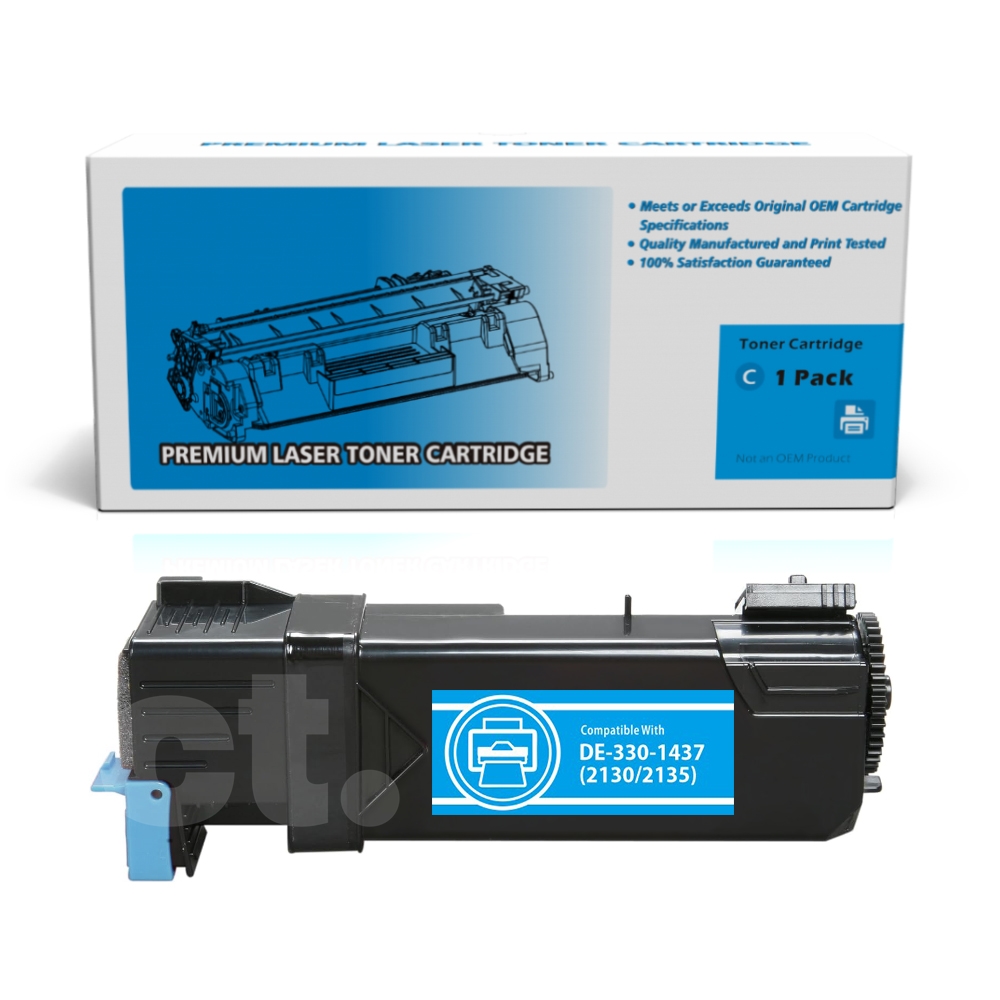 Dell 330-1437 T107C DE2130 Compatible Cyan Toner Cartridge Standard Yield  - 1 Pack