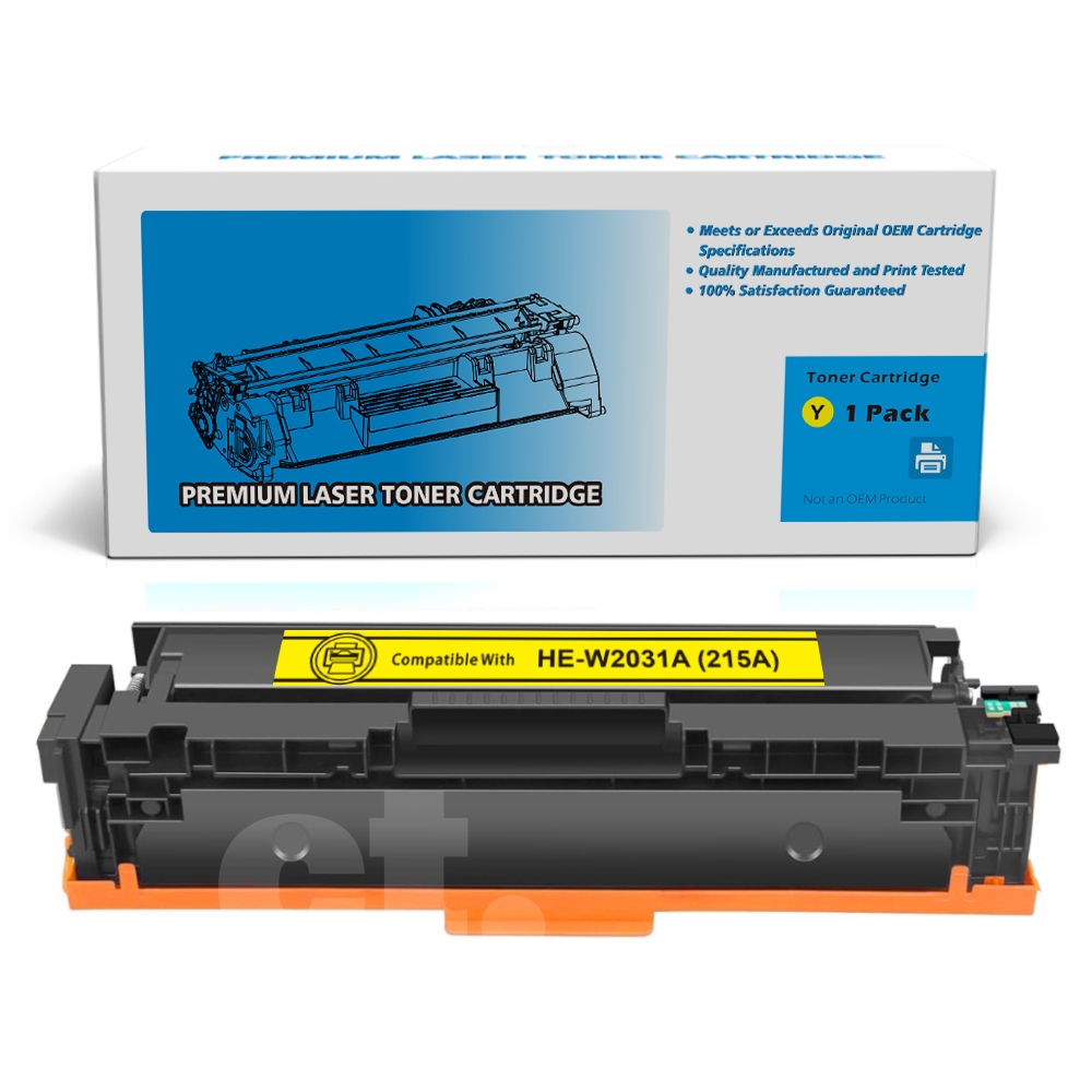 [With Chip] HP W2312A 215A Compatible Yellow Toner Cartridge Standard Yield  - 1 Pack
