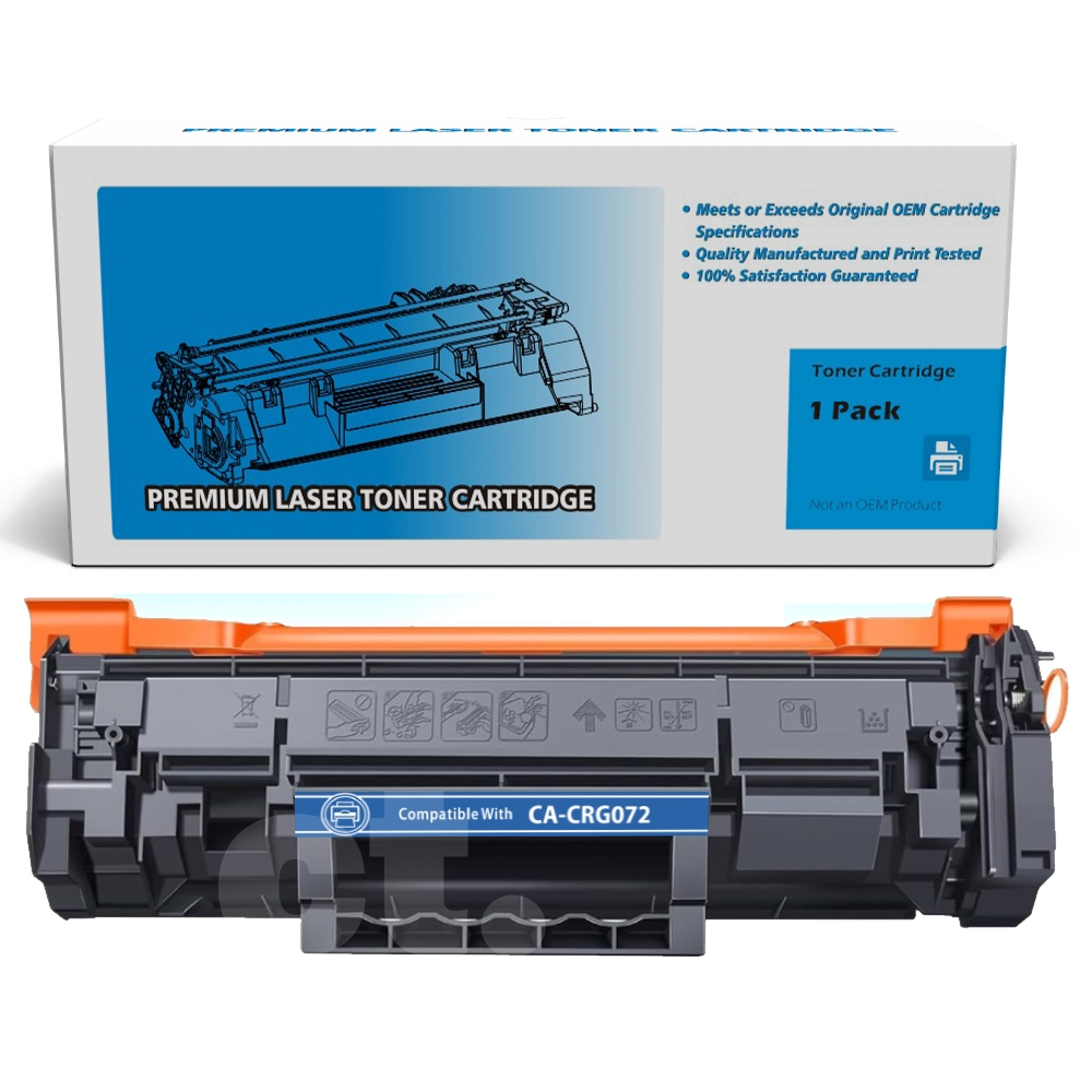 [With Chip] Canon CRG072 CRG 072 Compatible Black Standard Yield Toner Cartridge - 1 Pack