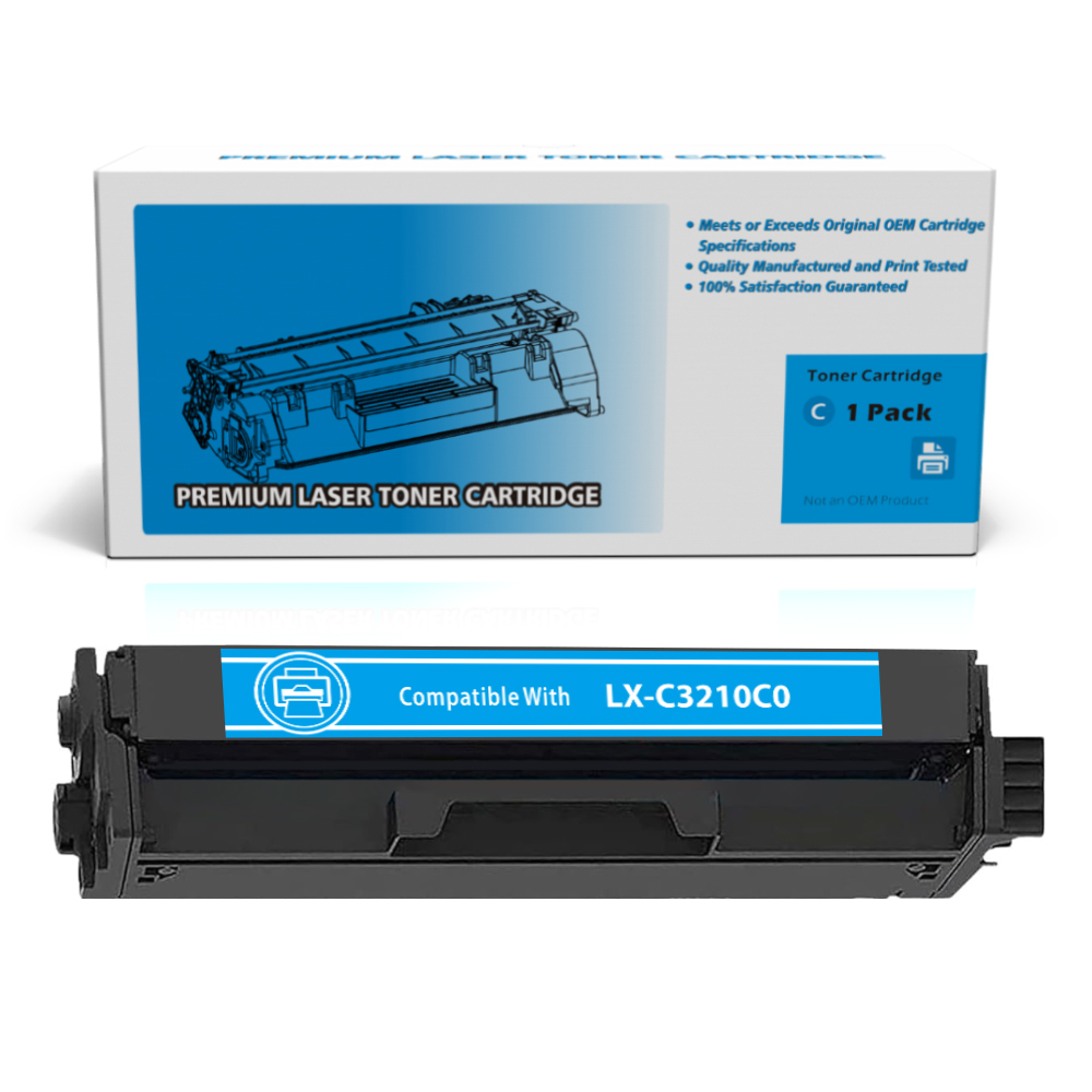 Lexmark C3210C0 Compatible Cyan Toner Cartridge Standard Yield  - 1 Pack