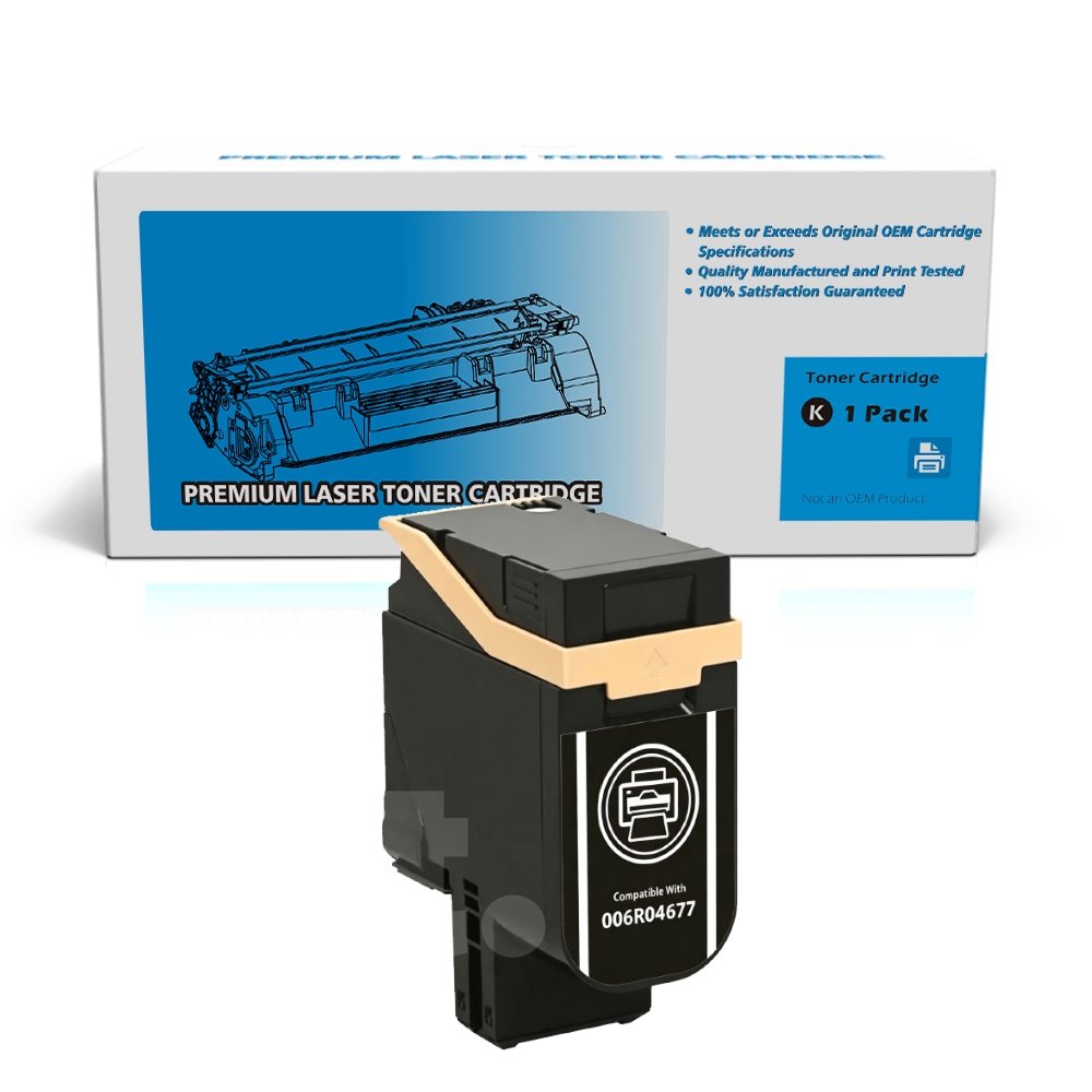 [With Chip] Xerox 006R04677 (C410 C415) Compatible Black Standard Yield Toner Cartridge - 1 Pack