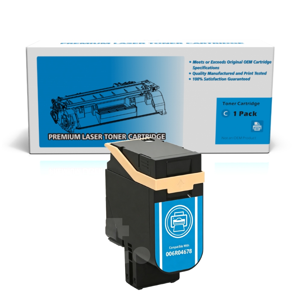 [With Chip] Xerox 006R04678 (C410 C415) Compatible Cyan Standard Yield Toner Cartridge - 1 Pack