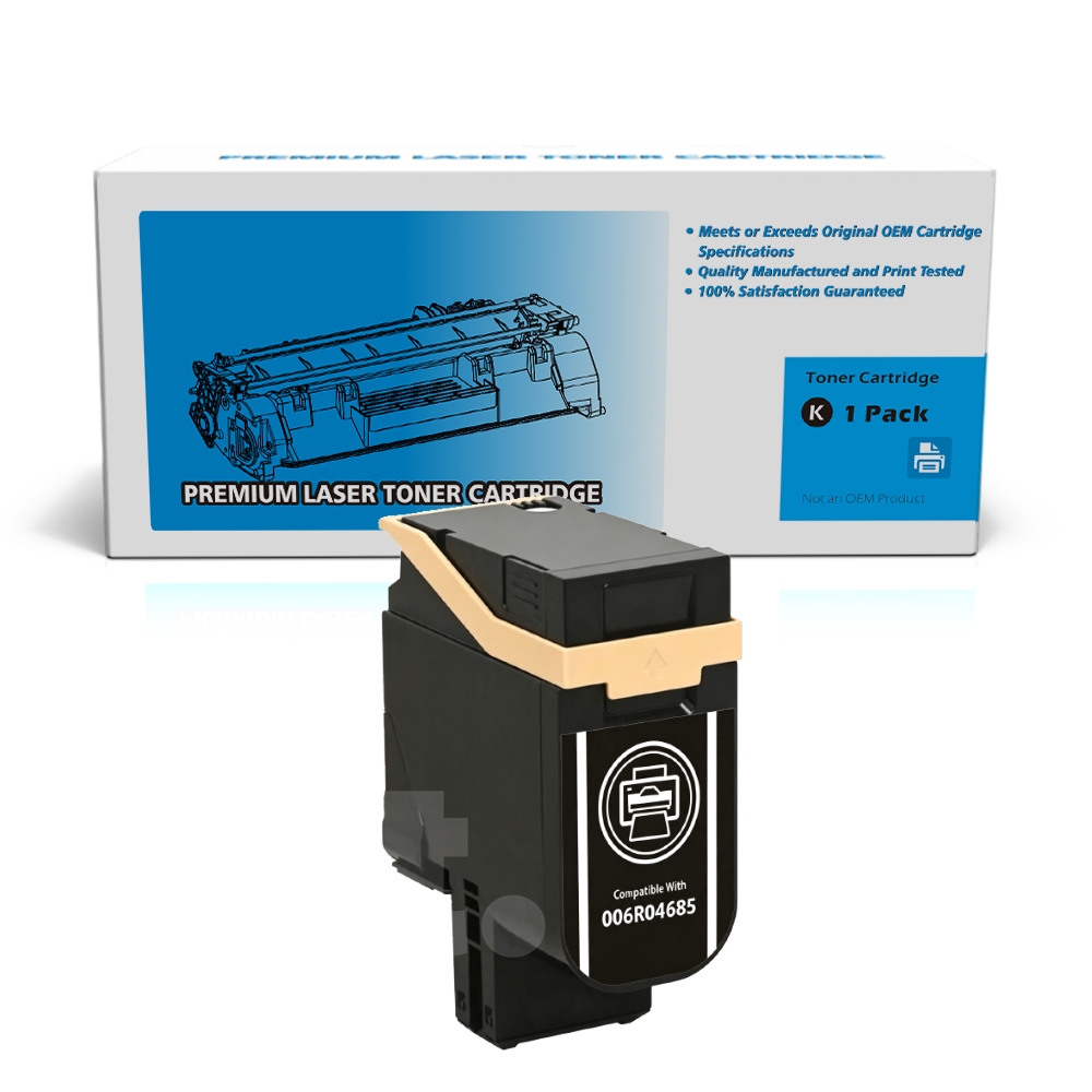 [With Chip] Xerox 006R04685 (C410 C415) Compatible Black High Yield Toner Cartridge - 1 Pack