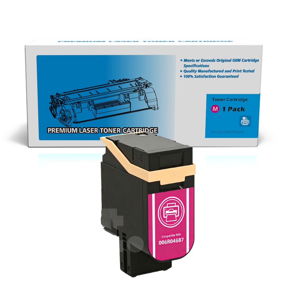 [With Chip] Xerox 006R04687 (C410 C415) Compatible Magenta High Yield Toner Cartridge - 1 Pack