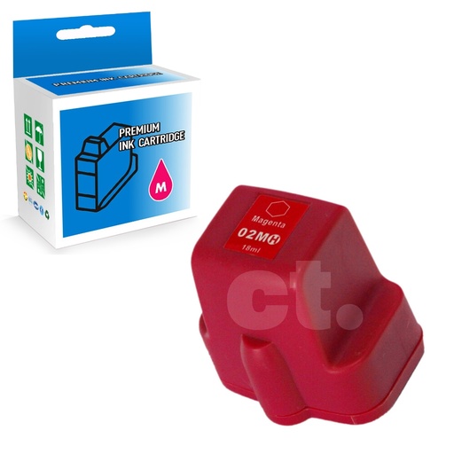 [164140315315] HP 02 C8772WN Compatible Magenta Standard Yield Ink Cartridge -1 Pack