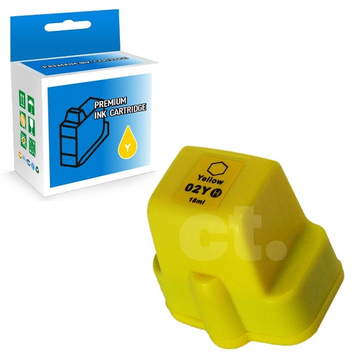 [164140415329] HP 02 C8773WN Compatible Yellow Standard Yield Ink Cartridge -1 Pack