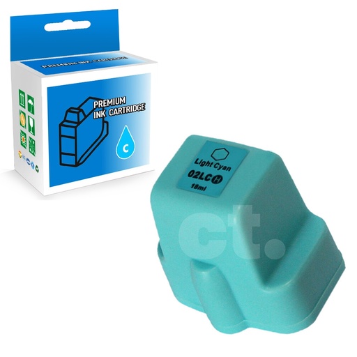 [164140915294] HP 02 C8774WN Compatible Light Cyan Standard Yield Ink Cartridge -1 Pack
