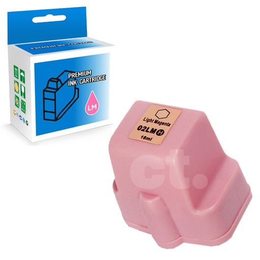 [164141015306] HP 02 C8775WN Compatible Light Magenta Standard Yield Ink Cartridge -1 Pack