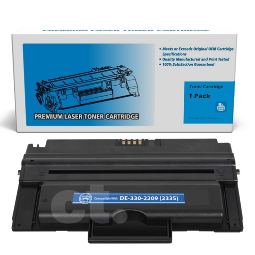 [162120110752] Dell 330-2209 HX756 NX994 DE2335 Compatible Black High Yield Toner Cartridge -1 Pack