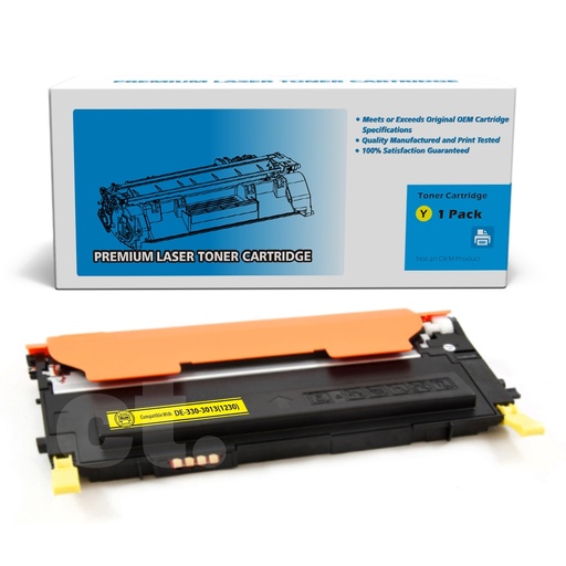 [162120410784] Dell 330-3013 M127K F479K DE1230 Compatible Yellow Standard Yield Toner Cartridge -1 Pack
