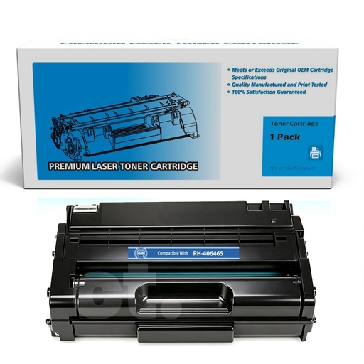 [162210119498] Ricoh 406465 (SP 3400/3510) Compatible Black High Yield Toner -1 Pack