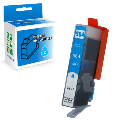 [164140215608] HP 564XL CB323WC Compatible Cyan High Yield Ink Cartridge -1 Pack