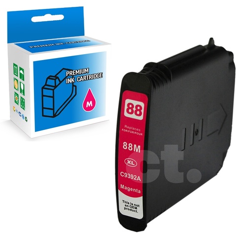 [164140315575] HP 88XL C9392AN Compatible Magenta High Yield Ink Cartridge -1 Pack