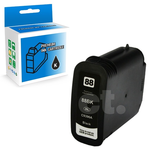 [164140115557] HP 88XL C9396AN Compatible Black High Yield Ink Cartridge -1 Pack