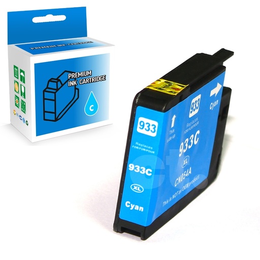 [164140215752] HP 933XL CN054AN Compatible Cyan High Yield Ink Cartridge -1 Pack