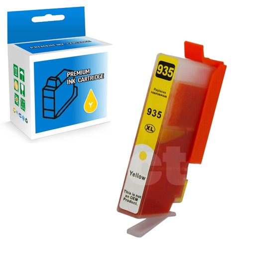 [164140415817] HP 935XL C2P22AN Compatible Yellow High Yield Ink Cartridge -1 Pack