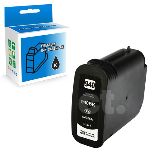 [164140115823] HP 940XL C4906AN Compatible Black High Yield Ink Cartridge -1 Pack