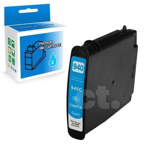 [164140215837] HP 940XL C4907AN Compatible Cyan High Yield Ink Cartridge -1 Pack