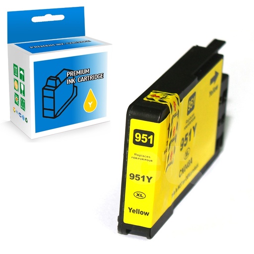[164140415893] HP 951XL CN048AN Compatible Yellow High Yield Ink Cartridge -1 Pack