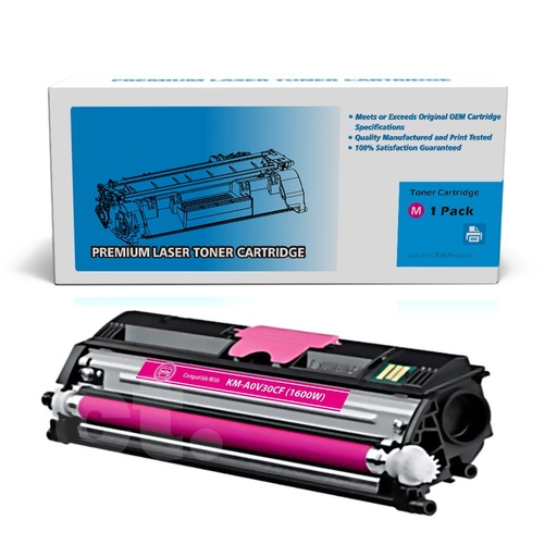 [162160319719] Konica-Minolta A0V30CF (QMS1600) Compatible Magenta Standard Yield Toner Cartridge -1 Pack
