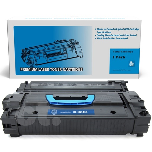 [162140111005] HP C8543X 43X Remanufactured Black High Yield Toner Cartridge -1 Pack