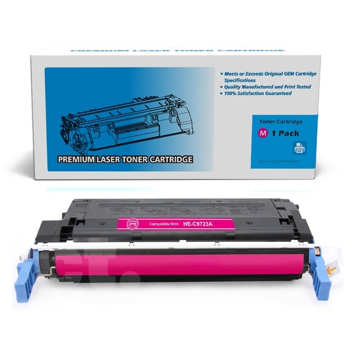 [162140311047] HP C9723A 641A Remanufactured Magenta Standard Yield Toner Cartridge -1 Pack