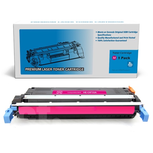 [162140311085] HP C9733A 645A Remanufactured Magenta Standard Yield Toner Cartridge -1 Pack