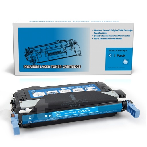 [162140211149] HP CB401A 642A Remanufactured Cyan Standard Yield Toner Cartridge -1 Pack