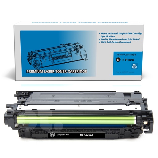 [162140117069] HP CE260A (647A) Compatible Black High Yield Toner Cartridge -1 Pack