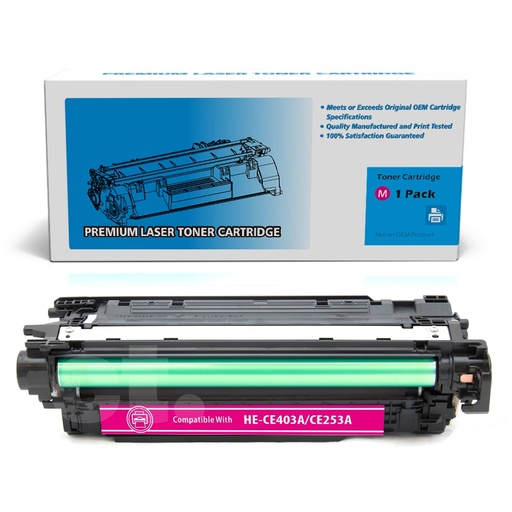 [162140311405] HP CE403A 507A Compatible Magenta Standard Yield Toner Cartridge -1 Pack