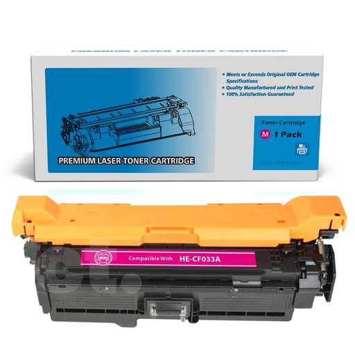 [162140311467] HP CF033A 646A Compatible Magenta Standard Yield Toner Cartridge -1 Pack