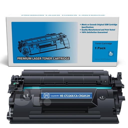 [162140111562] HP CF226X Canon CRG052H Compatible Black High Yield Toner Cartridge -1 Pack