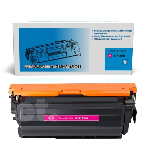 [162140311924] HP CF453A 655A Compatible Magenta Standard Yield Toner Cartridge -1 Pack