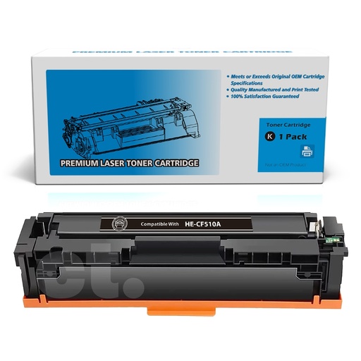 [162140111975] HP CF510A 204A Compatible Black Standard Yield Toner Cartridge -1 Pack