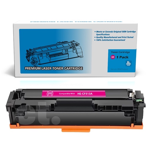 [162140312006] HP CF513A 204A Compatible Magenta Standard Yield Toner Cartridge -1 Pack