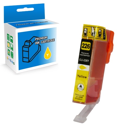 [164110414437] Canon CLI-226 4549B001AA Compatible Yellow Standard Yield Ink Cartridge -1 Pack