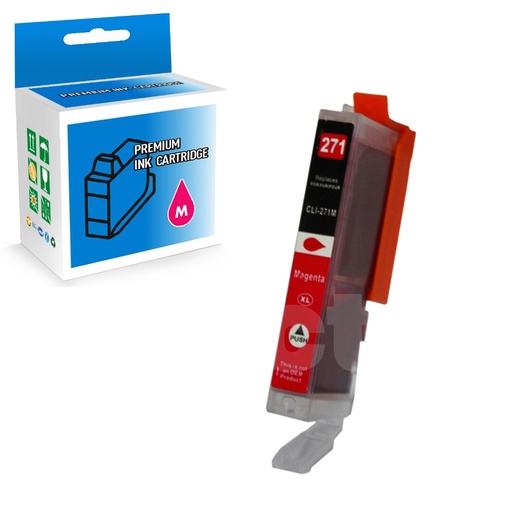 [164110314546] Canon CLI-271XL 0338C001 Compatible Magenta High Yield Ink Cartridge -1 Pack