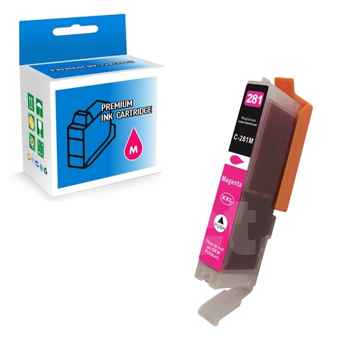 [164110314607] Canon CLI-281XXL 1981C001 Compatible Magenta Extra High Yield Ink Cartridge -1 Pack