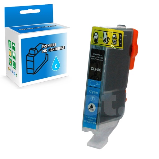[164110216529] Canon CLI-8 Compatible Cyan Standard Yield Ink Cartridge -1 Pack