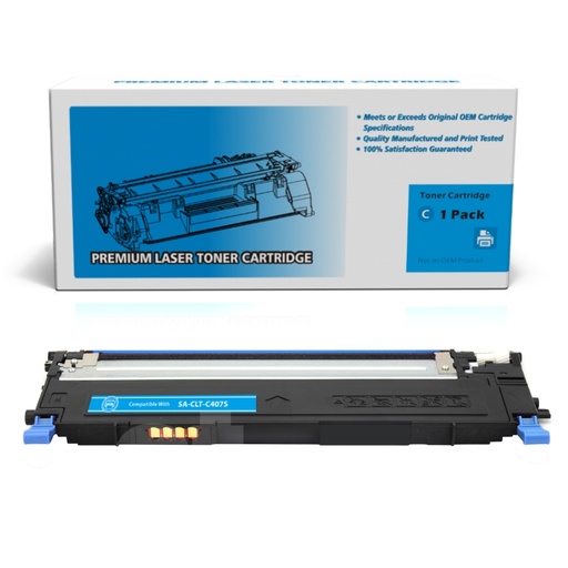 [162220212998] Samsung CLT-C407S CLTC407S Compatible Cyan Standard Yield Toner Cartridge -1 Pack