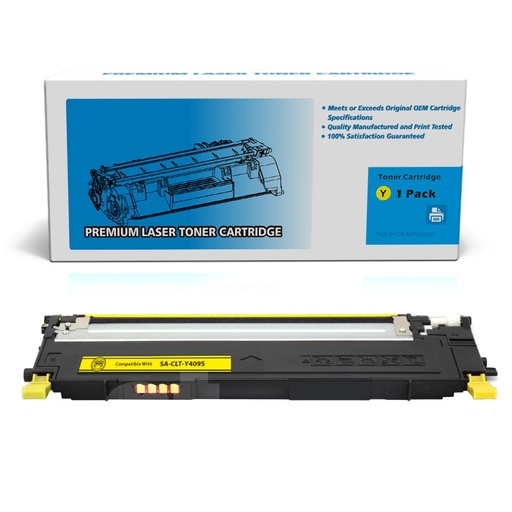 [162220413050] Samsung CLT-Y409S CLTY409S Compatible Yellow Standard Yield Toner Cartridge -1 Pack