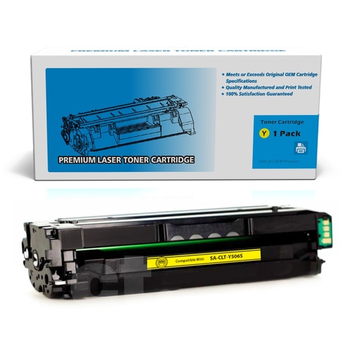 [162220413098] Samsung CLT-Y506L CLTY506L Compatible Yellow High Yield Toner Cartridge -1 Pack