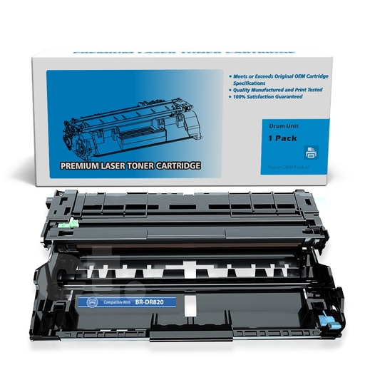 [163100113923] Brother DR-820 DR820 Compatible Black Standard Yield Drum Imaging Unit -1 Pack