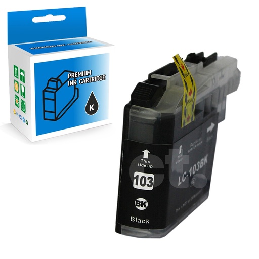[164100113975] Brother LC103XL Compatible Black High Yield Ink Cartridge -1 Pack