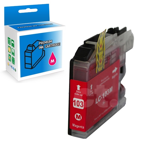 [164100313993] Brother LC103XL Compatible Magenta High Yield Ink Cartridge -1 Pack