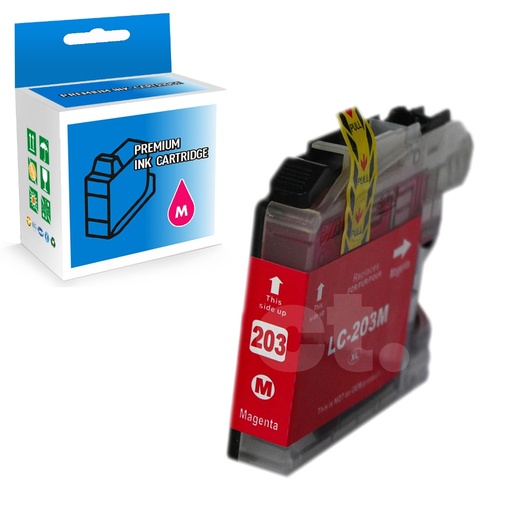 [164100314075] Brother LC203XL Compatible Magenta High Yield Ink Cartridge -1 Pack