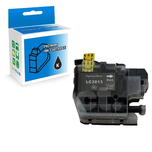 [164100114095] Brother LC3013XL Compatible Black High Yield Ink Cartridge -1 Pack