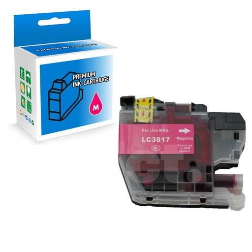 [164100314150] Brother LC3017XL Compatible Magenta High Yield Ink Cartridge -1 Pack